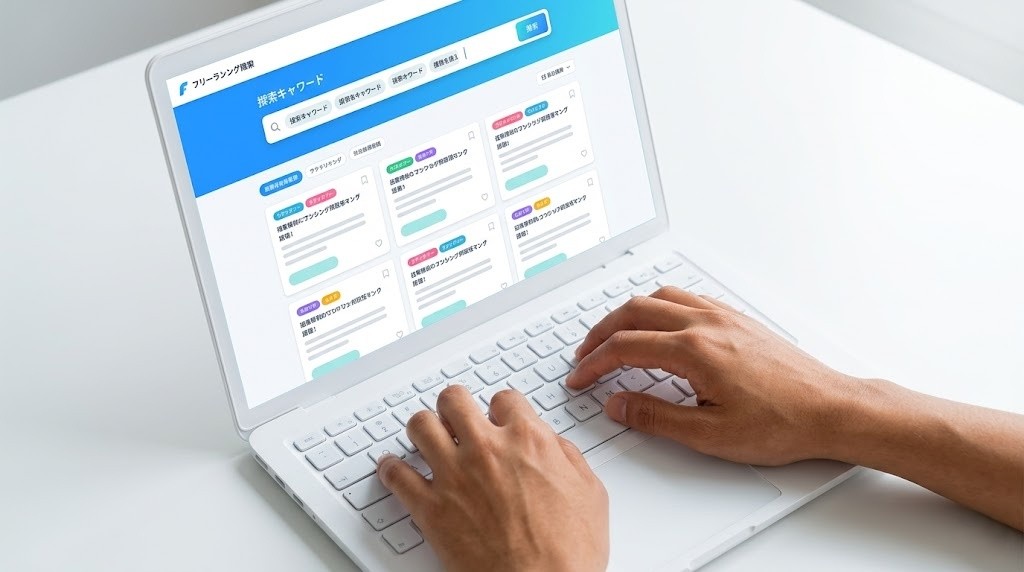 クラウドワークスでAI歓迎案件を探している様子