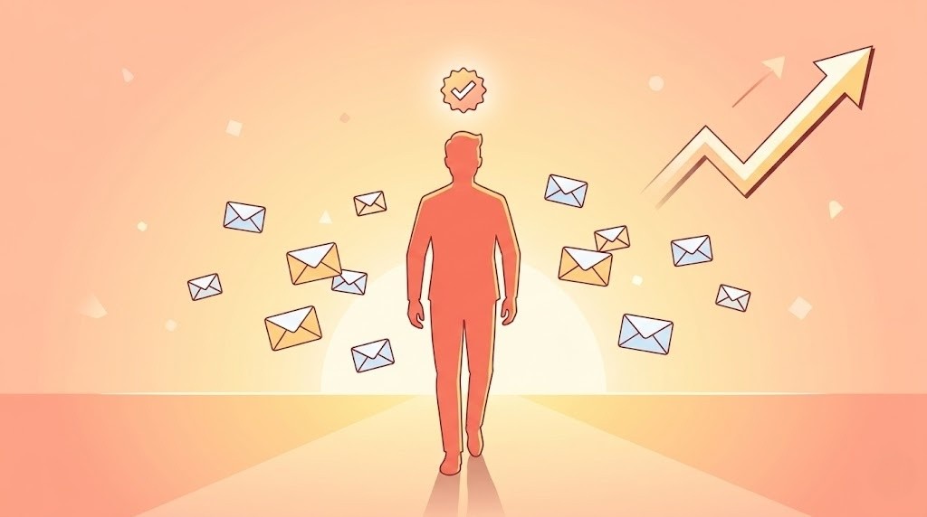 プロフィールを整えてスカウトを引き寄せるイメージ