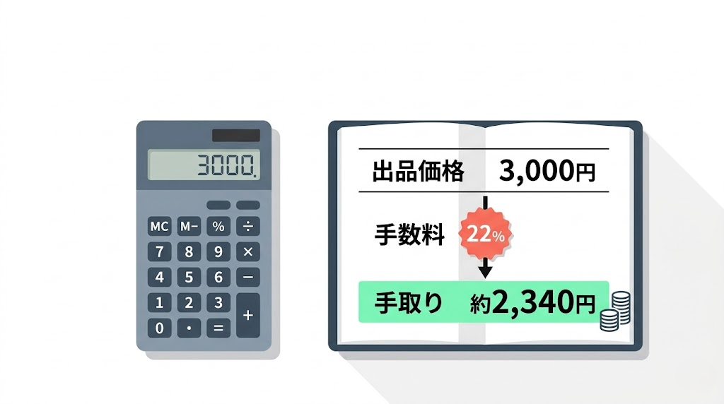 ここナラの手数料と価格設計のイメージ