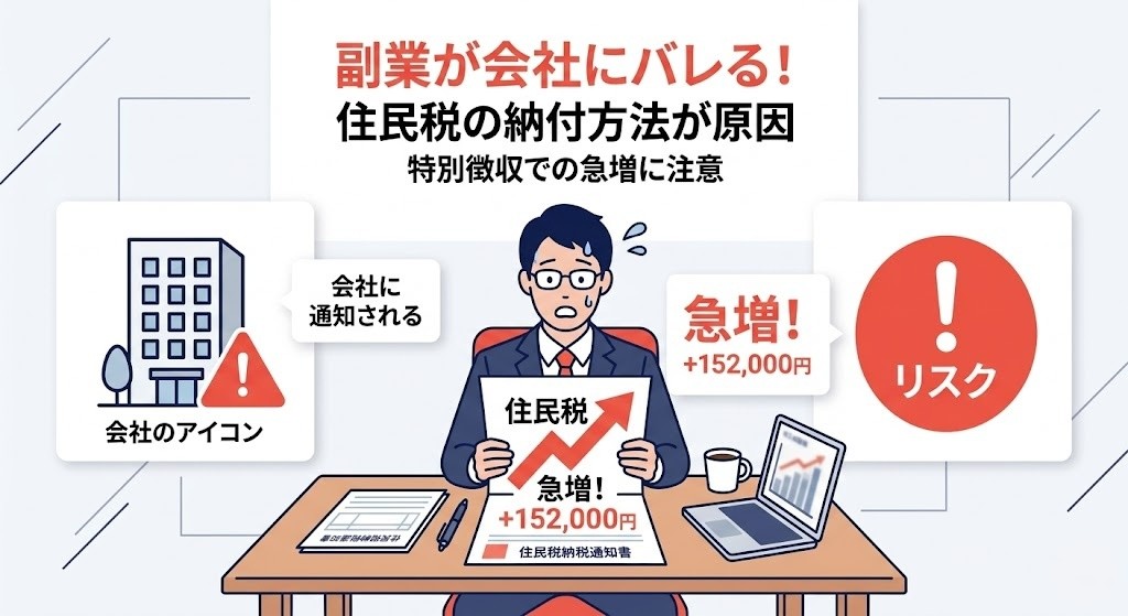 副業が会社にバレる5つの原因