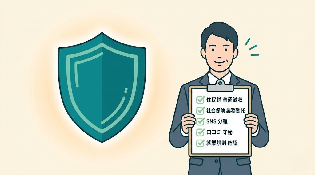 会社にバレないための5つの対策