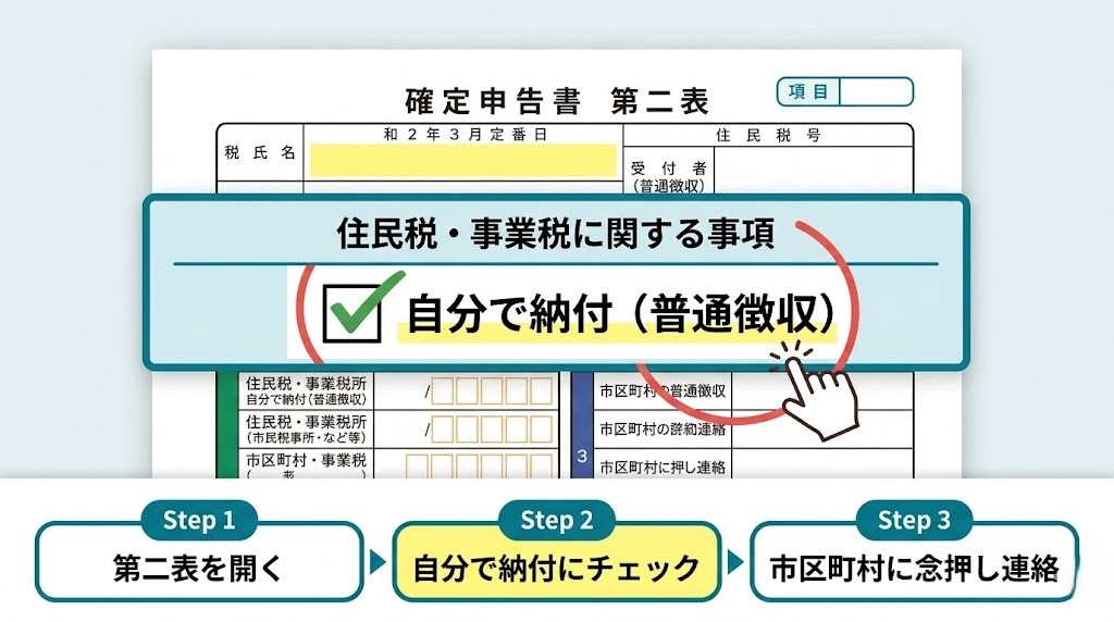 普通徴収への切り替え手順