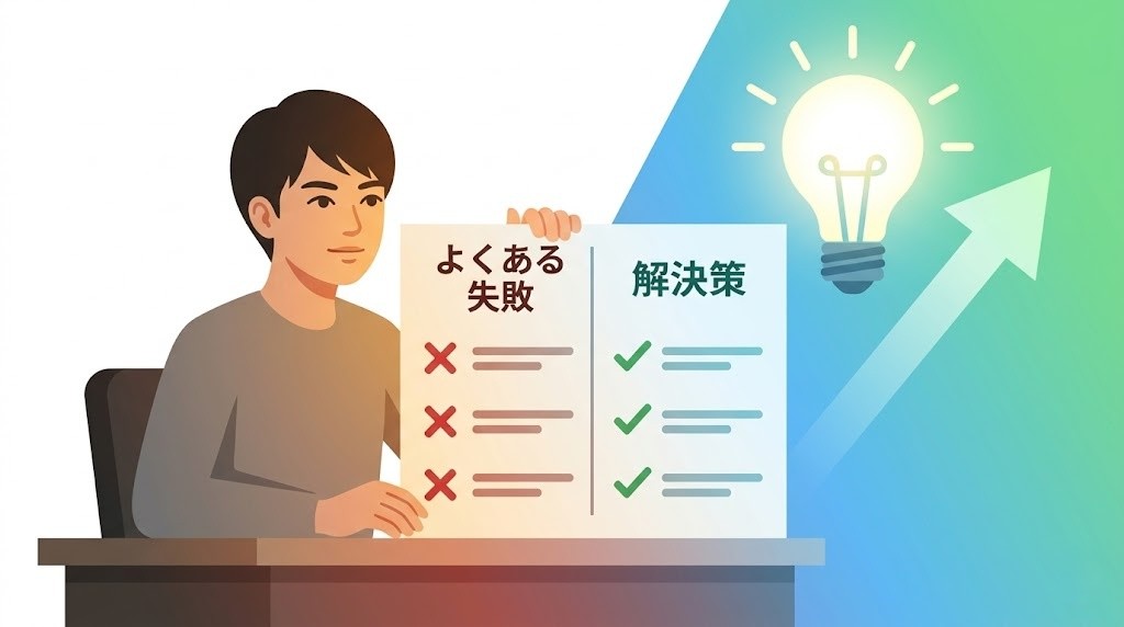 アフィリエイト初心者の失敗と対策