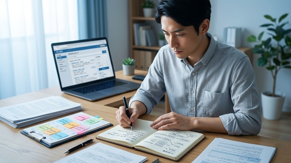 転職活動の準備・スキル棚卸しシーン