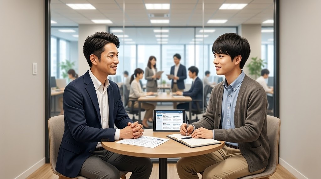 AI転職エージェントとの面談シーン